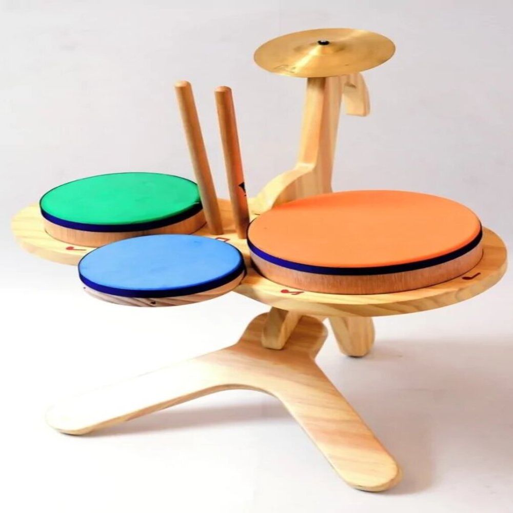 Bateria Infantil de Madeira