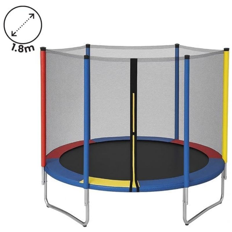 Cama Elástica Pula Pula 1,8m Trampolim Infantil Fechamento Zíper C/Lona reforçada