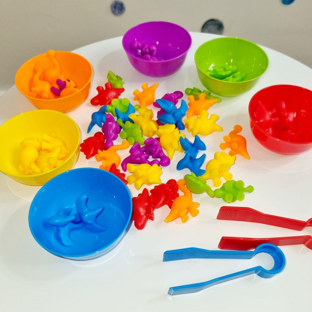 Classificação de Cores Dinossauros Kit - Terapia Ocupacional